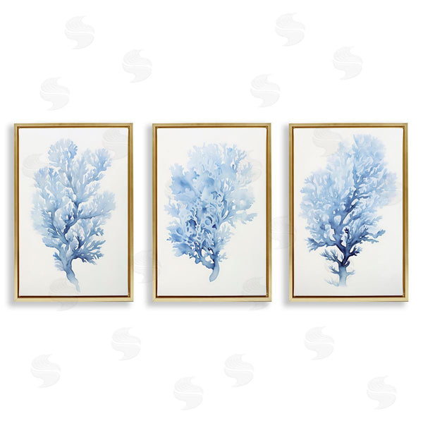 Stupell Industries Petal Prints Design | Indigo Coral Watercolors