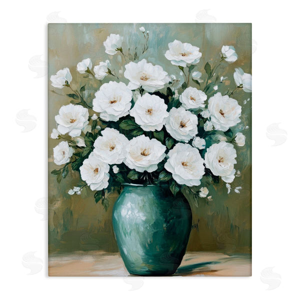 stupell industries Petal Prints Design | Ivory Bouquet Flower Blossoms Wall Art