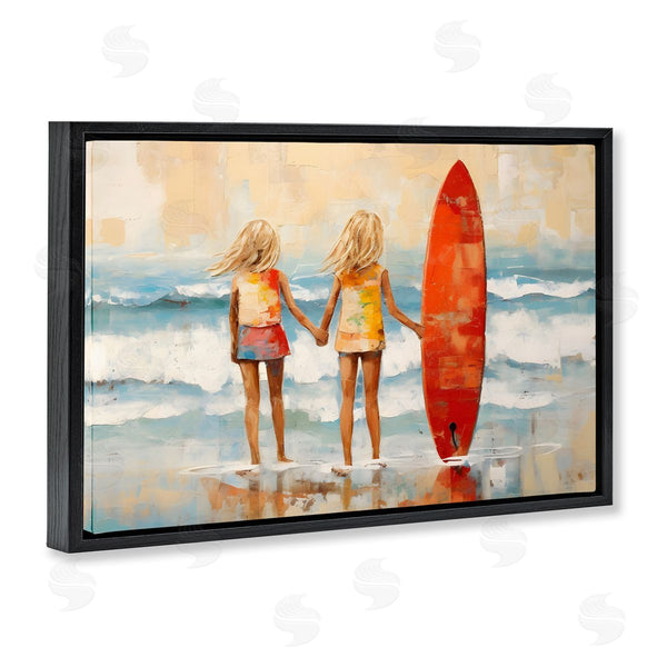 Stupell Industries Petal Prints Design | Kids & Beach Surfboard Wall Art