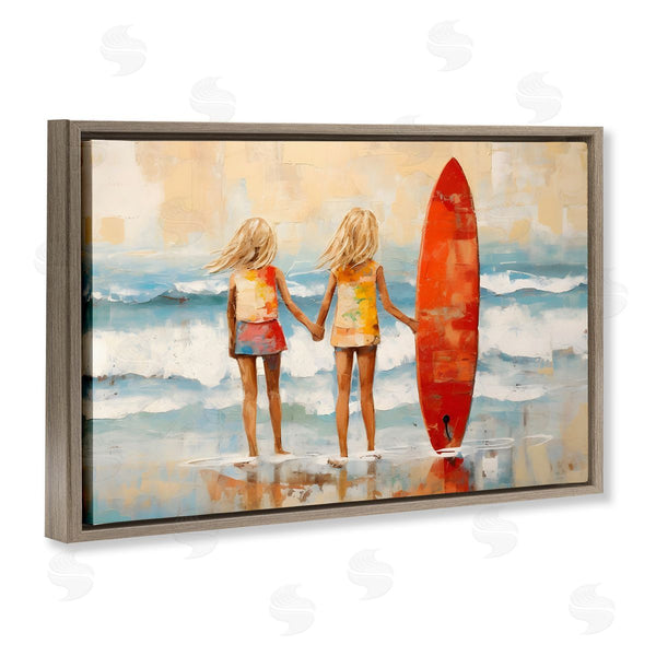 Stupell Industries Petal Prints Design | Kids & Beach Surfboard Wall Art