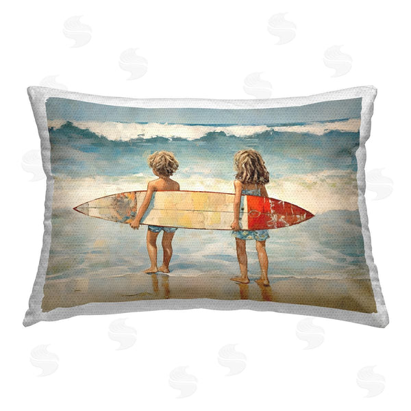 Stupell Industries Petal Prints Design | Kids With Surf Waves