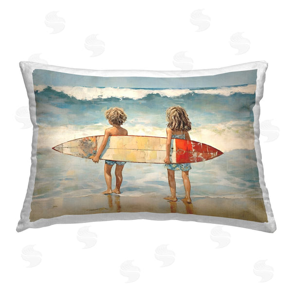 stupell industries Petal Prints Design | Kids with Surf Waves
