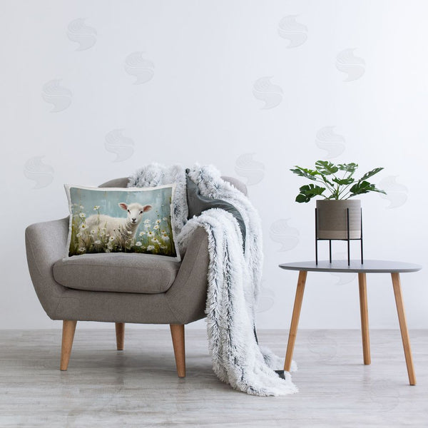 Stupell Industries Petal Prints Design | Lamb Among Daisies