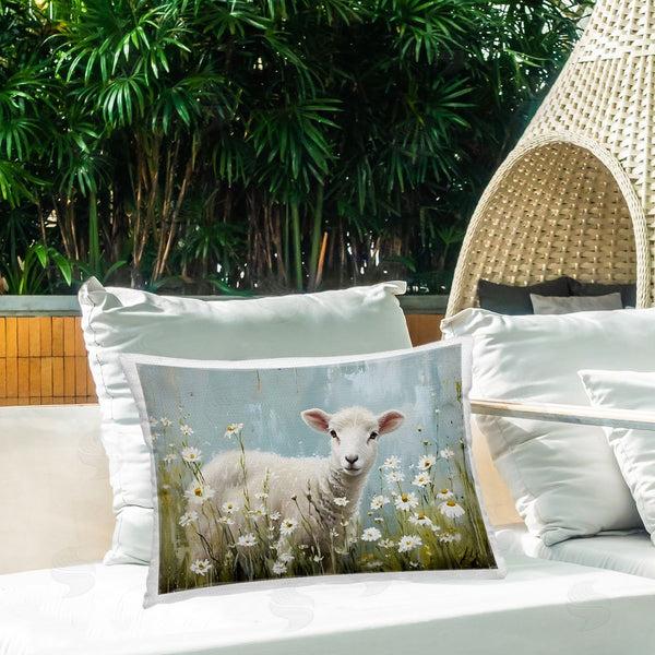 Stupell Industries Petal Prints Design | Lamb Among Daisies