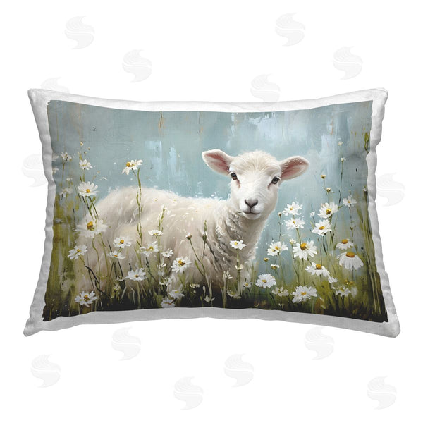 stupell industries Petal Prints Design | Lamb Among Daisies