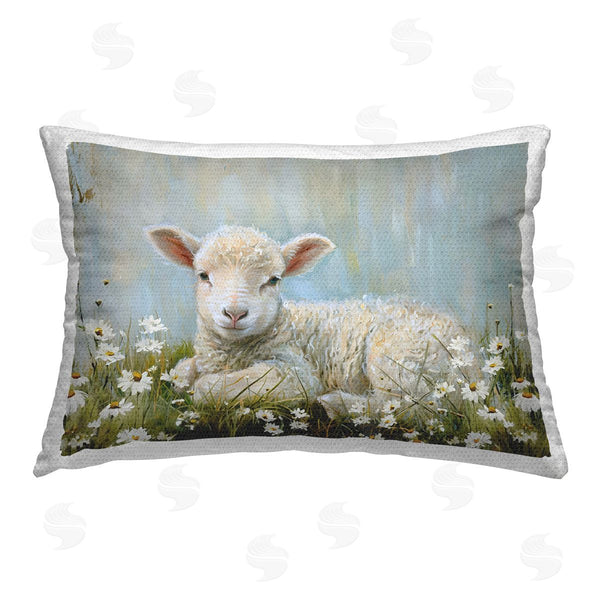Stupell Industries Petal Prints Design | Lamb Resting In Meadow
