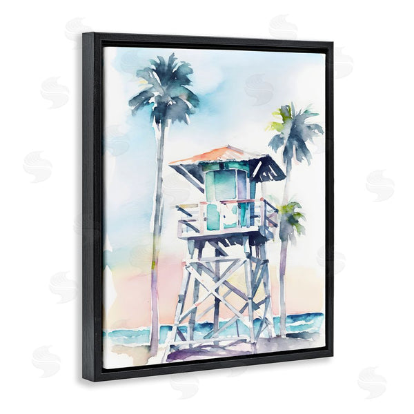 Stupell Industries Petal Prints Design | Lifeguard Hut On Beach Wall Art