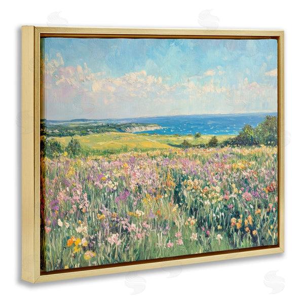 Stupell Industries Petal Prints Design | Lilac Coast Seascape
