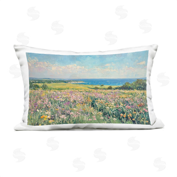 Stupell Industries Petal Prints Design | Lilac Coast Seascape Printed Throw Pillow