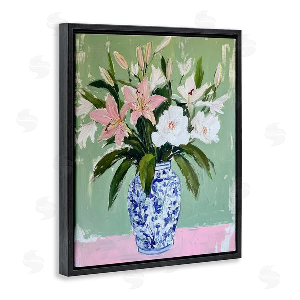 Stupell Industries Petal Prints Design | Lily Cluster In Chinoiserie Vase Wall Art