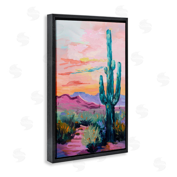 Stupell Industries Petal Prints Design | Looming Cactus Pastel Sky