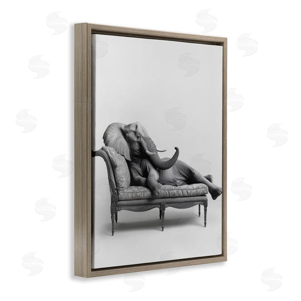 Stupell Industries Petal Prints Design | Lounging Elephant On Chaise