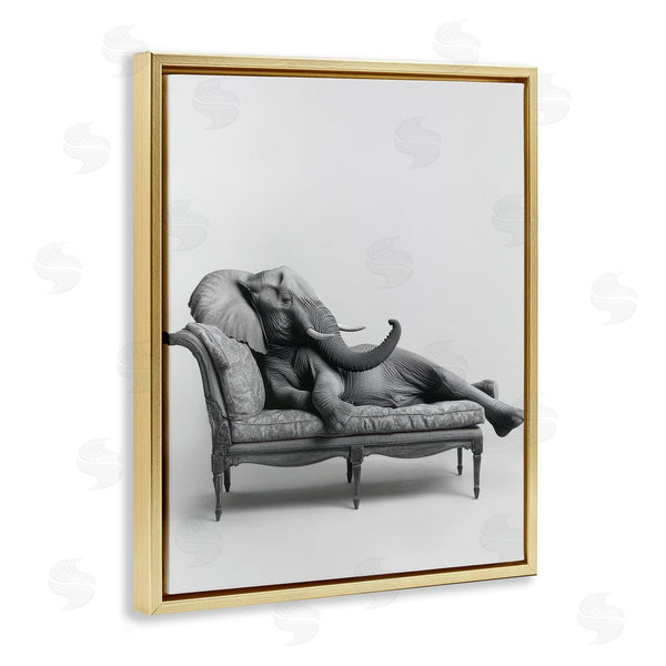 Stupell Industries Petal Prints Design | Lounging Elephant On Chaise