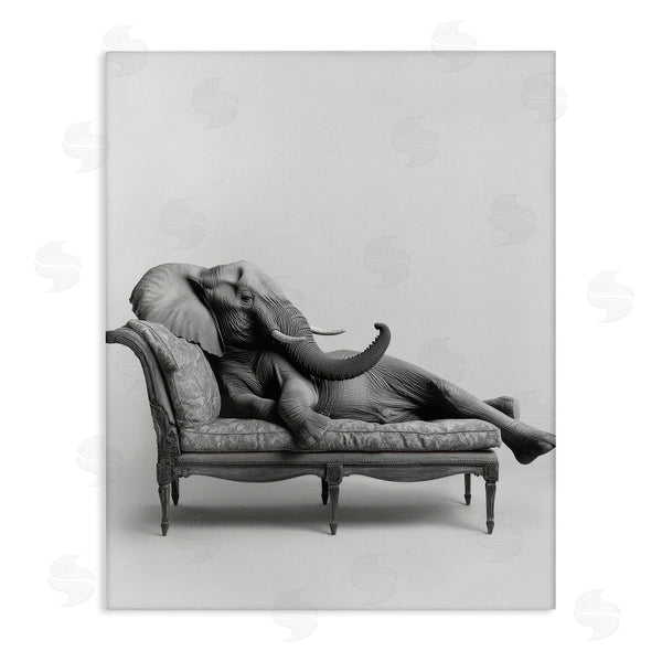 stupell industries Petal Prints Design | Lounging Elephant on Chaise