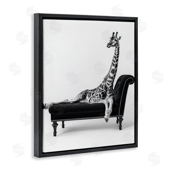 Stupell Industries Petal Prints Design | Lounging Giraffe On Chaise Wall Art
