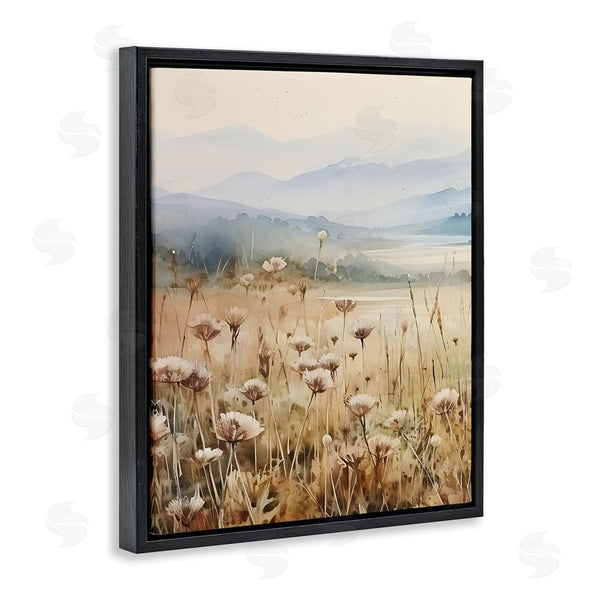 Stupell Industries Petal Prints Design | Meadow With Foggy Mountains Wall Art