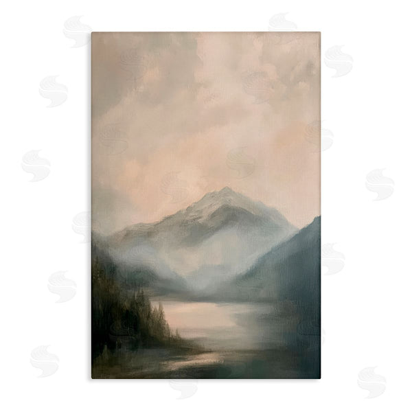 stupell industries Petal Prints Design | Misted Mountain Lake Scene Wall Art