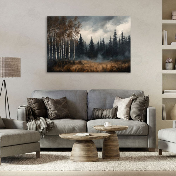 Stupell Industries Petal Prints Design | Misty Forest In Autumn Wall Art