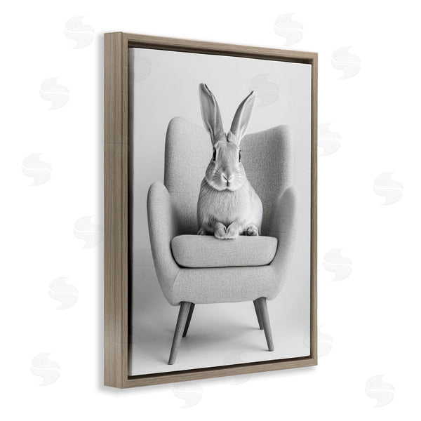Stupell Industries Petal Prints Design | Modern Bunny In Chair
