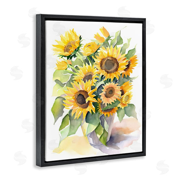 Stupell Industries Petal Prints Design | Modern Sunflowers On White Wall Art