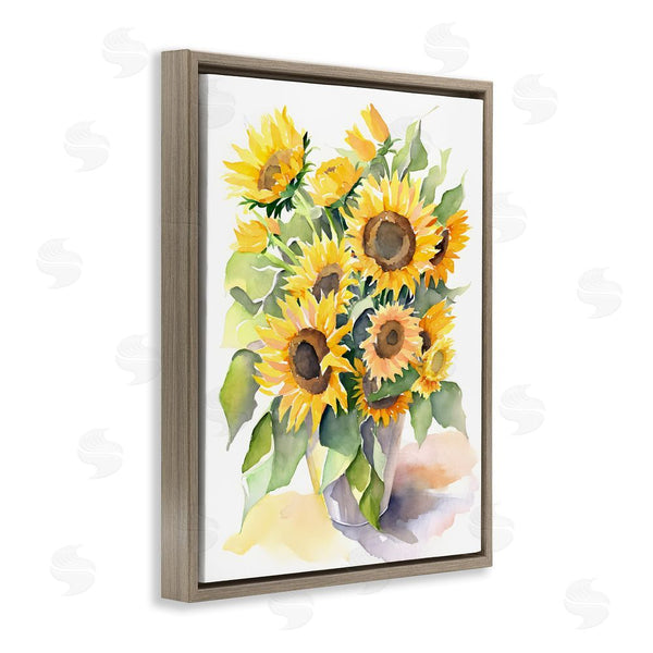 Stupell Industries Petal Prints Design | Modern Sunflowers On White Wall Art