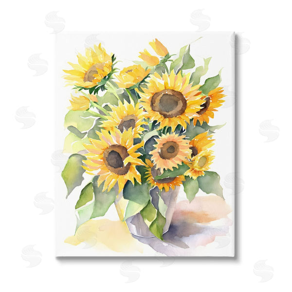 stupell industries Petal Prints Design | Modern Sunflowers on White Wall Art