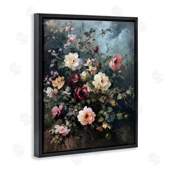 Stupell Industries Petal Prints Design | Moody Dark Bouquet