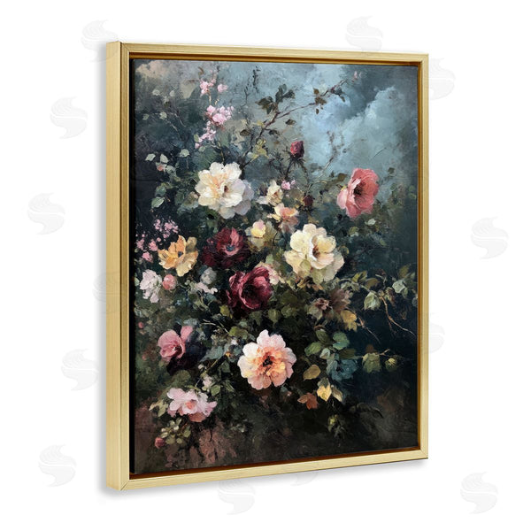 Stupell Industries Petal Prints Design | Moody Dark Bouquet