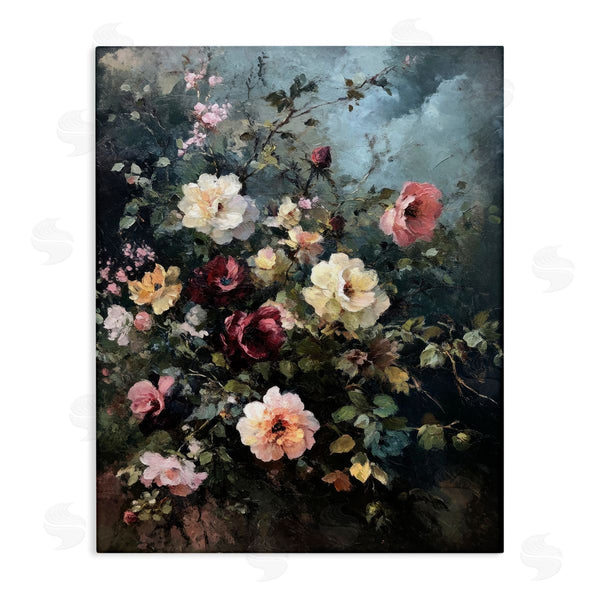 stupell industries Petal Prints Design | Moody Dark Bouquet