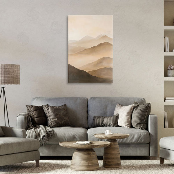 Stupell Industries Petal Prints Design | Moody Mountains Foggy Landscape Wall Art