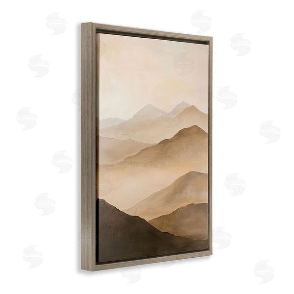 Stupell Industries Petal Prints Design | Moody Mountains Foggy Landscape Wall Art