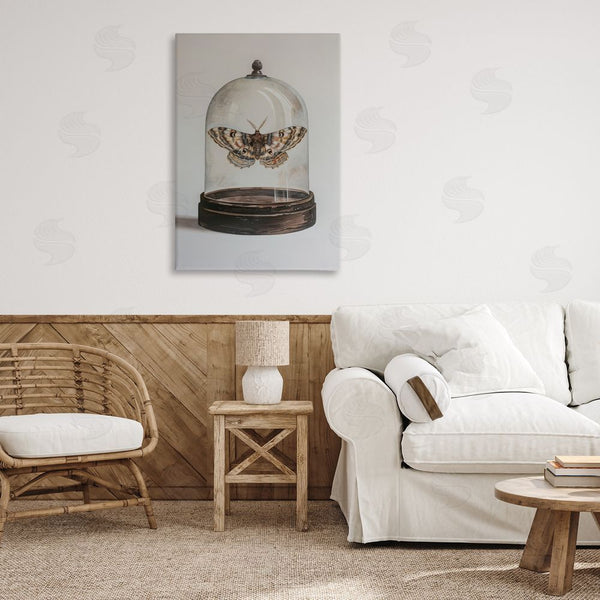 Stupell Industries Petal Prints Design | Moth In Glass Cloche Wall Art