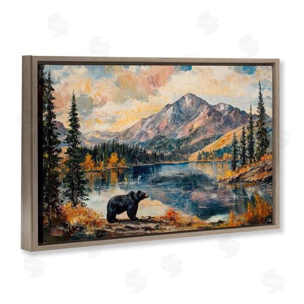 Stupell Industries Petal Prints Design | Mountain Bear Viewpoint Wall Art