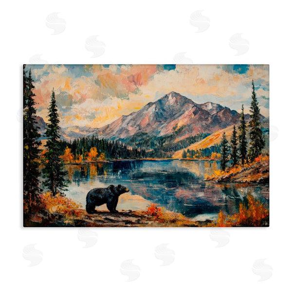 stupell industries Petal Prints Design | Mountain Bear Viewpoint Wall Art