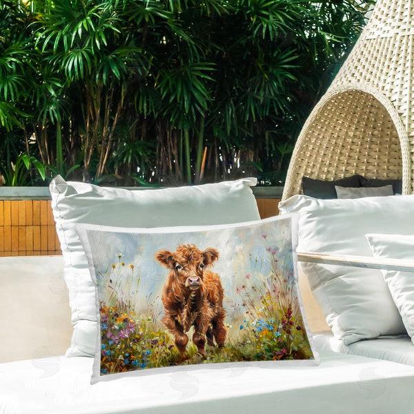 Stupell Industries Petal Prints Design | Mountain Cow Scene