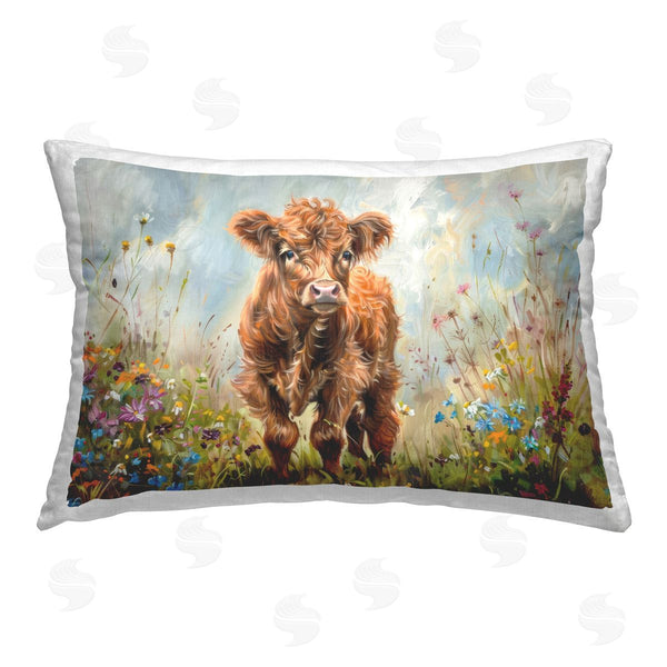 stupell industries Petal Prints Design | Mountain Cow Scene
