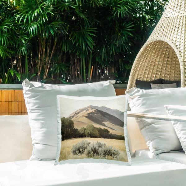 Stupell Industries Petal Prints Design | Mountain Ridgeline Landscape Printed Throw Pillow