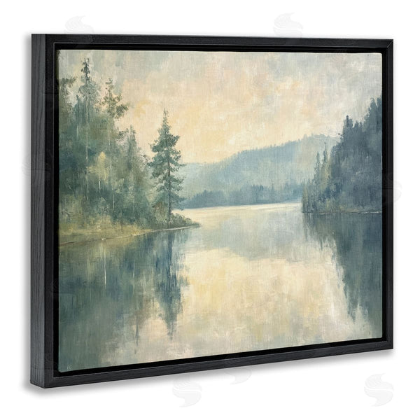 Stupell Industries Petal Prints Design | Mountain's Reflection Landscape