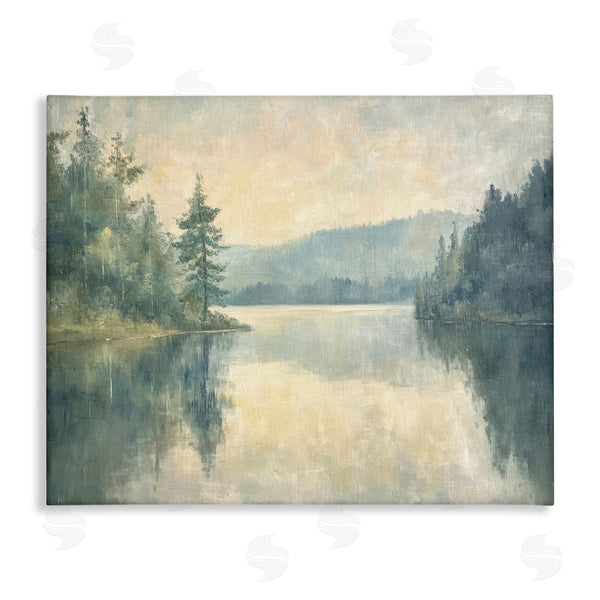 stupell industries Petal Prints Design | Mountain's Reflection Landscape
