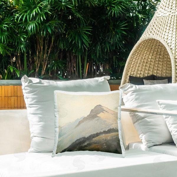 Stupell Industries Petal Prints Design | Mountain Vista Cliff Landscape Printed Throw Pillow