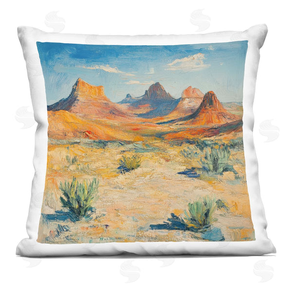stupell industries Petal Prints Design | Mountains Of The Desert Printed Throw Pillow
