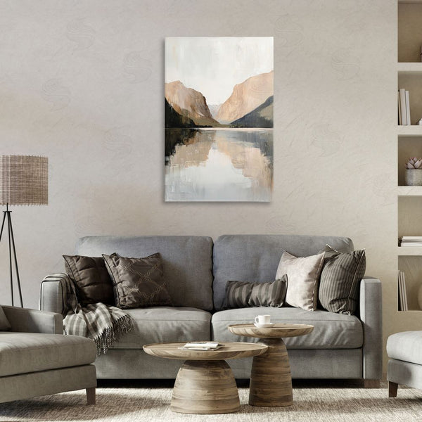 Stupell Industries Petal Prints Design | Mountains Reflecting Rustic Lake Wall Art