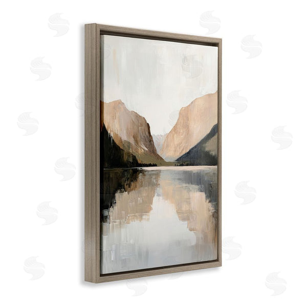 Stupell Industries Petal Prints Design | Mountains Reflecting Rustic Lake Wall Art