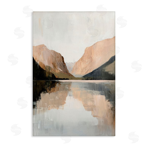 stupell industries Petal Prints Design | Mountains Reflecting Rustic Lake Wall Art