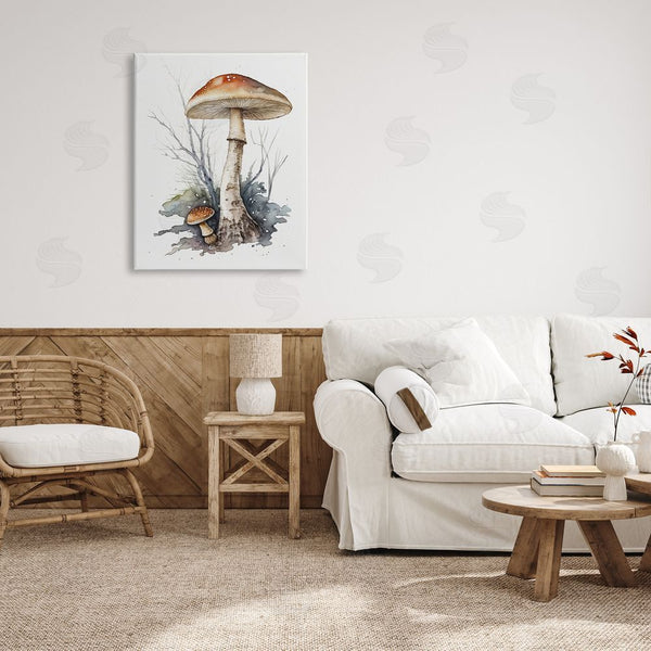 Stupell Industries Petal Prints Design | Mushroom Watercolor Splash Wall Art