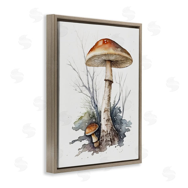 Stupell Industries Petal Prints Design | Mushroom Watercolor Splash Wall Art