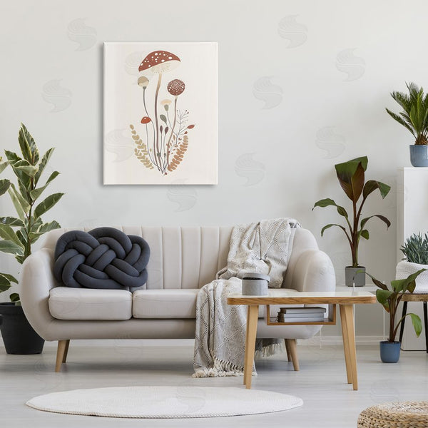Stupell Industries Petal Prints Design | Mushrooms & Fern Sprigs Wall Art