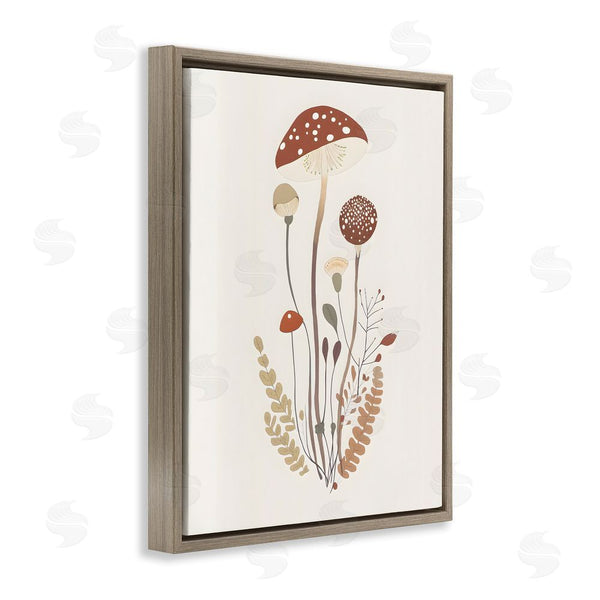 Stupell Industries Petal Prints Design | Mushrooms & Fern Sprigs Wall Art