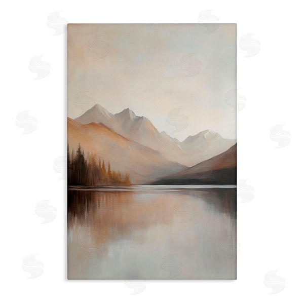 stupell industries Petal Prints Design | Muted Lake Neutral Landscape Wall Art