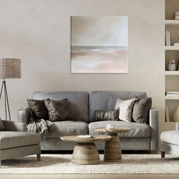 Stupell Industries Petal Prints Design | Muted Landscape Soft Coast Wall Art